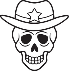 Vintage human skull  concept Vector  Art & Illustration