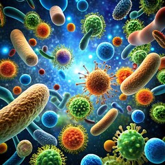 Microorganisms in the water the hidden world of bacteria viruses and other microbes under the microscope