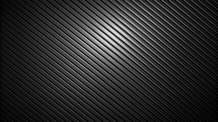 Fototapeta premium Diagonal Black Corrugated Metal Texture, Abstract, Industrial, Background, Metal sheet