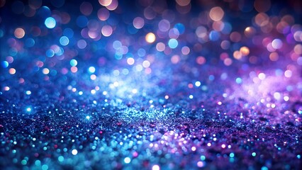 Cosmic Shimmer: A Symphony of Purple and Blue  AI Generated