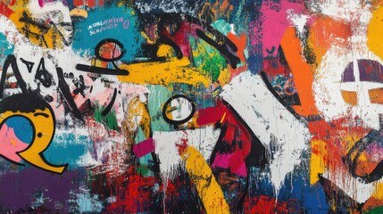 Fototapeta premium graffiti on the wall