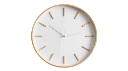 Clock on transparent background