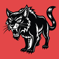 wolf vector illustration.