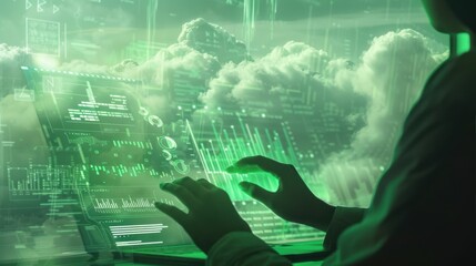 The futuristic data interface