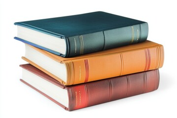 Books Collection on Isolated white background created with generative ai