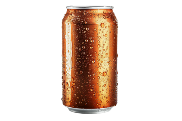 Tasty Root Beer Soda Can Isolated on Transparent Background