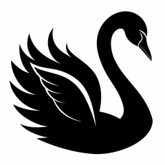 Swan Black silhouette