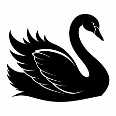 Swan Black silhouette