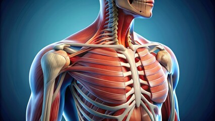 showing shoulder rotator cuff disease with labeled anatomy structures , shoulder, rotator cuff, disease,anatomy, healthcare