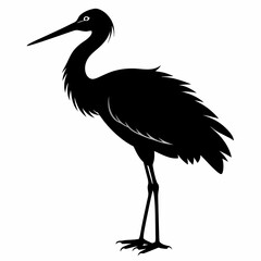 Stork Black silhouette