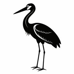 Stork Black silhouette