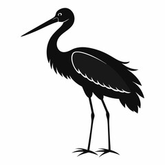 Stork Black silhouette