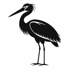 Stork Black silhouette