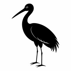 Stork Black silhouette