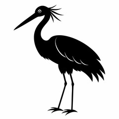 Stork Black silhouette