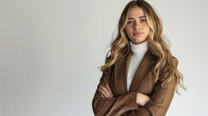 The confident stylish woman