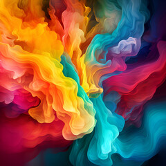 Fototapeta premium abstract colorful background of smoke