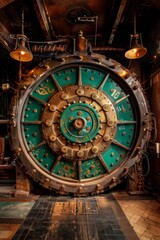 Obraz premium High security bank vault storing gold bullion and compartments for precious gemstones