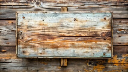 Weathered Wooden Sign with Rustic Charm  AI generated