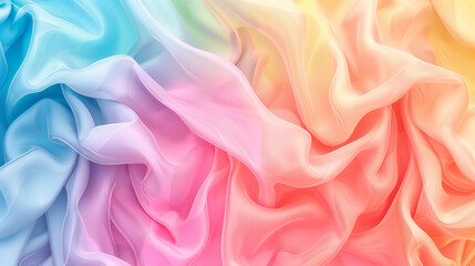 Obraz premium Abstract rainbow gradient on wrinkled fabric