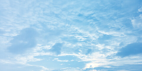 Blue abstract clouds Strome in the air as seen from above Cumulus clouds across vast on Film Cirrocumulus Serene fluffy white clouds billowing  winter frame of puffy empty surf  Freshly fallen snow wi