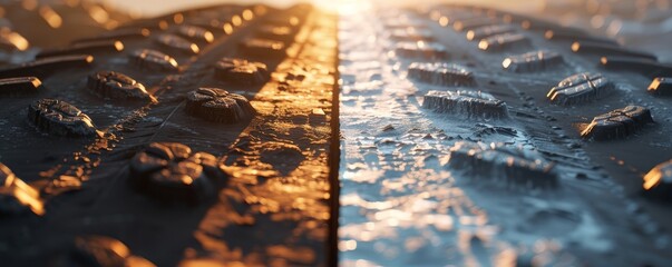 Abstract art, dark and light, split image, textures.