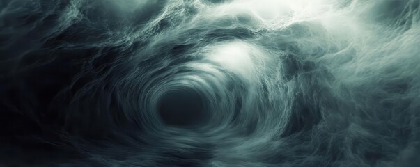 Naklejka premium Abstract tunnel of swirling mist and shadows, moody and atmospheric, abstract tunnel background,