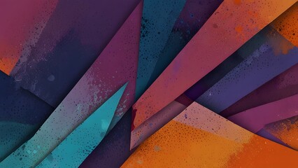 abstract poster banner background with a contemporary art style, orange, blue, purple, and mauve tones the grainy noise texture modern wall art