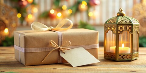 Eid gifts with blank message tag for personalization , Eid, gifts, message tag, blank, customize, personalized, celebration