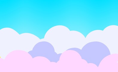 pink clouds in the sky