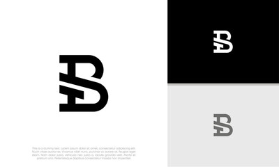 Initials B logo design. Initial Letter Logo. Innovative high tech logo template.	