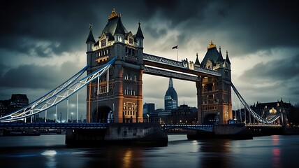 Obraz premium tower bridge at night