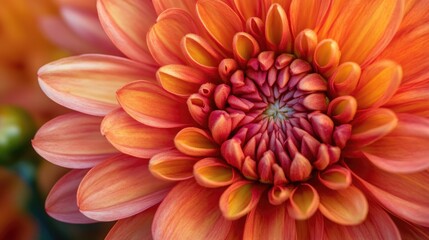 Detailed view of a chrysanthemum flower, showcasing its intricate petals and vibrant hues, perfect for a fresh and elegant floral background.