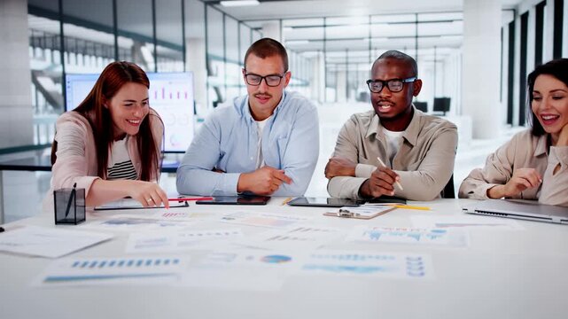 Corporate Business Meeting In Conference Room