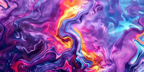 Fototapeta premium Colorful Fluid Art Abstract Liquid Patterns and Designs