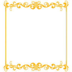 Ornament Wedding Floral Border Vintage