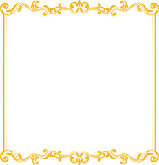 Ornament Wedding Floral Border Vintage