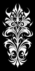 Polynesian Tribal Tattoo art nouveau illustration