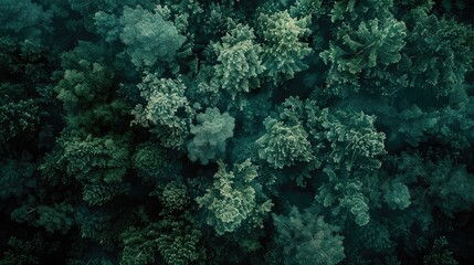 Fototapeta premium Top-Down View of Lush Tropical Forest