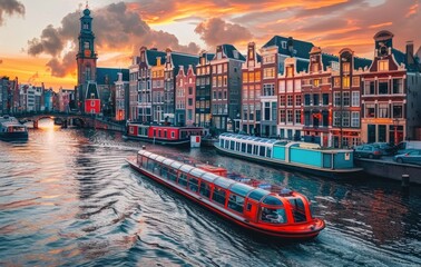 Sunset Canal Cruise in Amsterdam