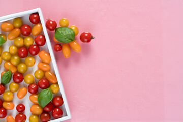 Tomatoes on Blue