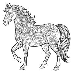 Mandala Horse