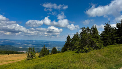 Obraz premium Mountain landscape in summer. Karkonosze mountains.Poland