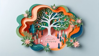 womens equality day, womens united, woman social, wide large wall decor portrait illustration, landscape, unique art, wall decor, art