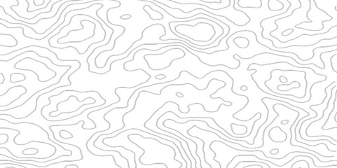 Modern geometric curved design with White background with topographic wavy pattern and stripes for any cover and design, Topo contour map on white contour lines vector map with stains.