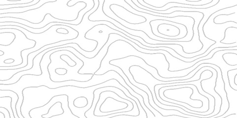 Modern geometric curved design with White background with topographic wavy pattern and stripes for any cover and design, Topo contour map on white contour lines vector map with stains.