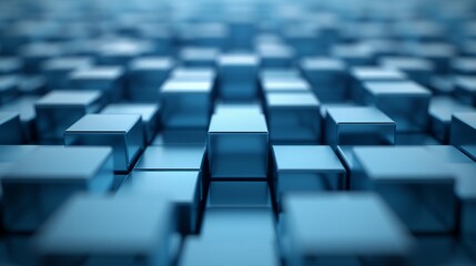 Fototapeta premium A cascade of cubes decreasing in volume as they descend, forming a mesmerizing geometric pattern that emphasizes the concept of decrease and descent 8K , high-resolution, ultra HD,up32K HD