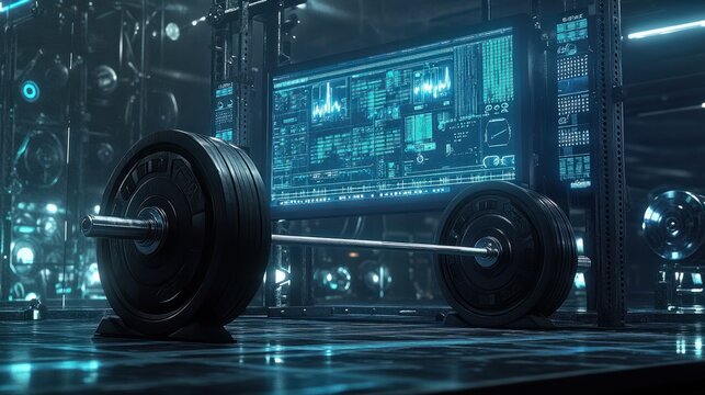 Digital matrix weightlifter, the science of sports performance monitoring. - Powered by Adobe