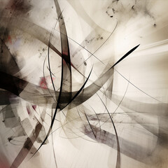 Contemporary abstract geometric artwork in earth tones for contemporary decor.AI Generation.