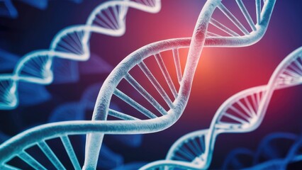 3D Rendering of DNA Structure and Genetic Biotechnology